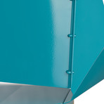 Stool + Backrest // Tall (Soft Turquoise)