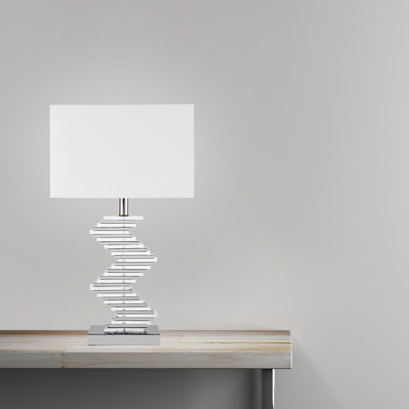 Crystal Two-Tone Paved // Table Lamp