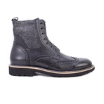 Farber Wing-Tip Lace Boot // Black (US: 11)