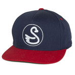 The Julio Snapback Hat // Red + Blue
