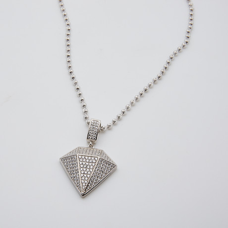 Diamond Pendant (Sterling Silver)