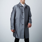 Long Water Silk Resistant Coat // Gray (M)