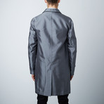 Long Water Silk Resistant Coat // Gray (M)