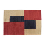 Geometric Contemporary Rug // Overlapping Rectangles