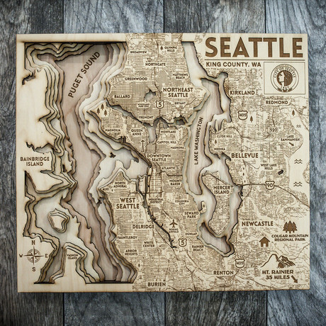 Seattle (8"W x 10"H x 1.5"D)