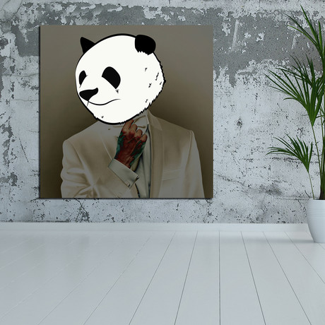 Dapper Panda (12"W x 12"H x 2"D)
