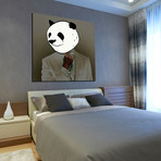 Dapper Panda (12"W x 12"H x 2"D)