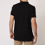 Polo Club Shirt // Black + Turquoise (S)