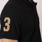 Polo Club Shirt // Black + Gold (M)