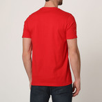 Polo Club V-Neck T-Shirt // Red (XL)