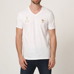 Polo Club V-Neck T-Shirt // White (L)