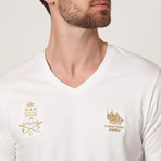 Polo Club V-Neck T-Shirt // White (L)