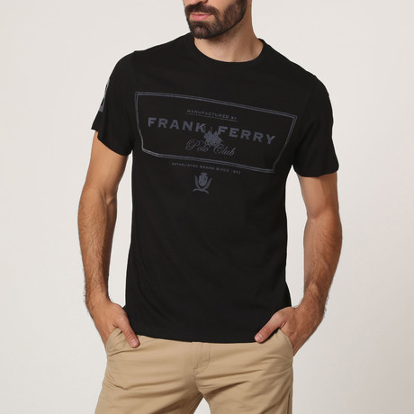 Border Frank Crew T-Shirt // Black (S)