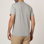 Border Frank Crew T-Shirt // Grey M. (M)