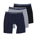 9 to 5 Boxer Brief // Black + Grey + Navy // 3 Pack (S)