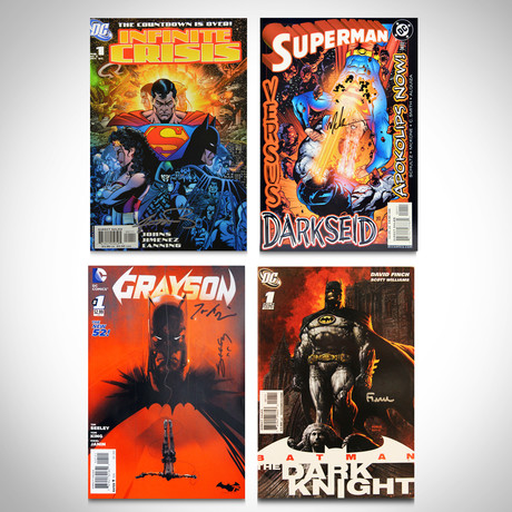Signed Comics // Batman, Superman & Darkseid // Set of 4