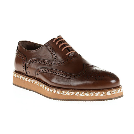 Patent Wing-Tip Oxford // Brown (Euro: 40)