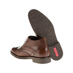 Medallion Wing-Tip Boot // Brown (Euro: 42)
