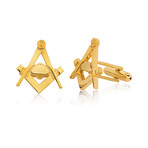 Masonic Cuff Links // Gold