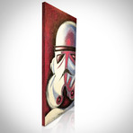 Signed Handpainted Art on Wood // Star Wars Red Stormtrooper