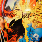 Signed Comic Art // Captain America & Wolverine // Custom Frame