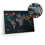 World Travel Map // Letters