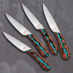 Steak Knife Set // Turqouise