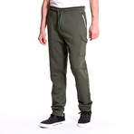 Contrast Zipper Jogger // Green (XL)