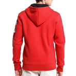 Patchwork Hoodie // Red (S)