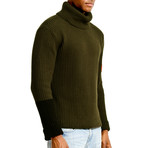 Artistix Turtleneck Sweater // Olive (L)
