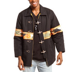 Harvest Fireman's Coat // Black (XL)