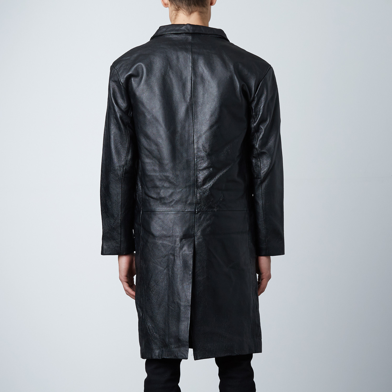 Leather Top Coat // Black (S) - Tanner Avenue - Touch of Modern