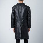 Leather Top Coat // Black (S)