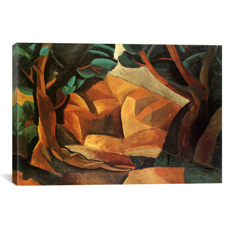 Landscape with Two Figures // Pablo Picasso (18"W x 12"H x 0.75"D)