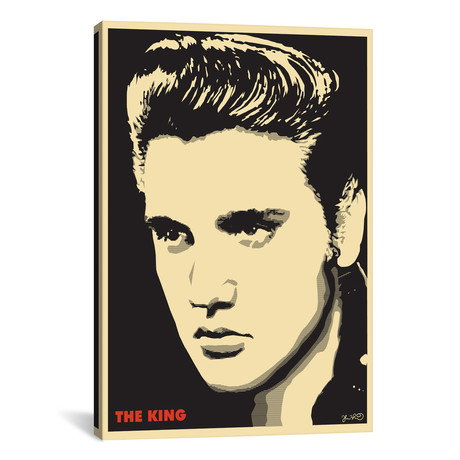 The King: Elvis Presley // Joshua Budich (18"W x 26"H x 0.75"D)