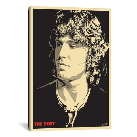 The Poet: Jim Morrison // Joshua Budich (18"W x 26"H x 0.75"D)