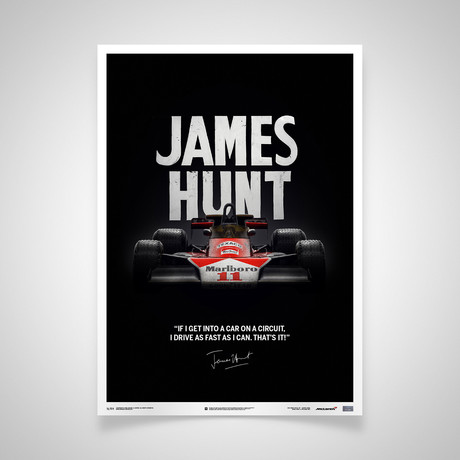 James Hunt // Quote // McLaren