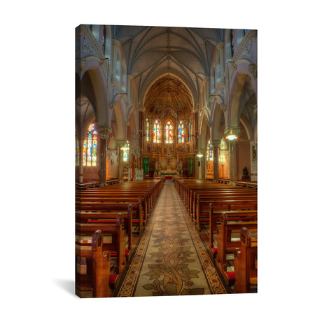 Nave & Altar, Church Of The Sacred Heart Of Jesus, County Ro // (18"W x 26"H x .75"D)
