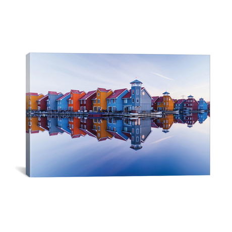 Colored Homes // Ton Drijfhamer (26"W x 18"H x .75"D)