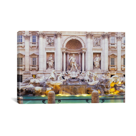 Trevi Fountain Rome Italy // Panoramic Images (26"W x 18"H x .75"D)