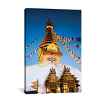 Monkey Temple At Dawn, Kathmandu, Nepal // Matteo Colombo (18"W x 26"H x .75"D)