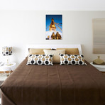 Monkey Temple At Dawn, Kathmandu, Nepal // Matteo Colombo (18"W x 26"H x .75"D)