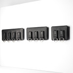 Magnetic Key Holder // Black (2 Keychains)
