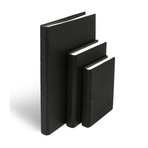 Handmade Leather Journal Refillable // Black (5"L x 7"W // Lined)