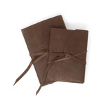 Wrap-Leather Journal Refillable // Espresso (5"L x 7"W // Lined)