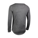 Boomer Distressed Long Sleeve // Anthracite (XL)