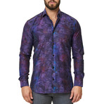 Luxor Camo Dress Shirt // Purple (M)