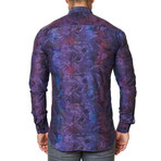 Luxor Camo Dress Shirt // Purple (XL)