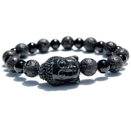 Dark Buddha Bracelet (Length: 6.5”)