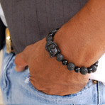 Dark Buddha Bracelet (Length: 6.5”)